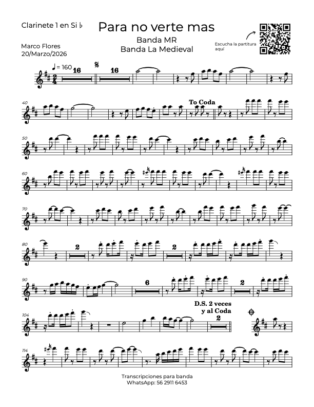 La imagen puede contener una previsualizacion de una partitura